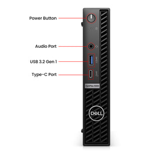 Dell OptiPlex 5000 Micro Business  Desktop  PC, Intel Hexa-Core i7 -12th Gen Processor Up to 4.70GHz, 32GB DDR4 RAM, 1TB NVMe SSD, Windows 11 Pro, Wireless Keyboard and Mouse - Refurbished