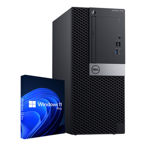 Dell OptiPlex 7070 Tower Business Desktop PC, Intel Core i7-9700 Up to 4.70GHz Processor, 16GB - 32GB DDR4 RAM, 512GB - 2TB SSD, Windows 11 Pro, Keyboard and Mouse, WIFI - Refurbished