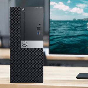 Dell OptiPlex 7070 Tower Business Desktop PC, Intel Core i7-9700 Up to 4.70GHz Processor, 16GB - 32GB DDR4 RAM, 512GB - 2TB SSD, Windows 11 Pro, Keyboard and Mouse, WIFI - Refurbished