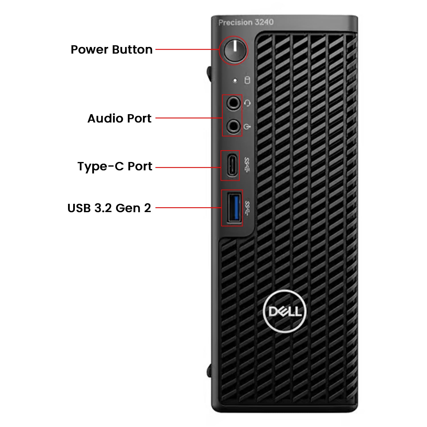 Dell Precision 3240 Tiny Desktop Computer Windows 11 Pro Pc, Intel Core i7 - 10th Gen up to 4.50 GHz Processor, 16GB - 32GB DDR4 RAM, 512GB - 2TB SSD, Wireless Keyboard and Mouse - Refurbished