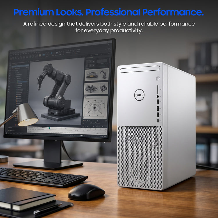 Dell XPS 8940 Desktop Tower PC | Intel Core i7-10700 | 32GB RAM | 512GB NVMe SSD | Windows 11 Pro | Refurbished (White)