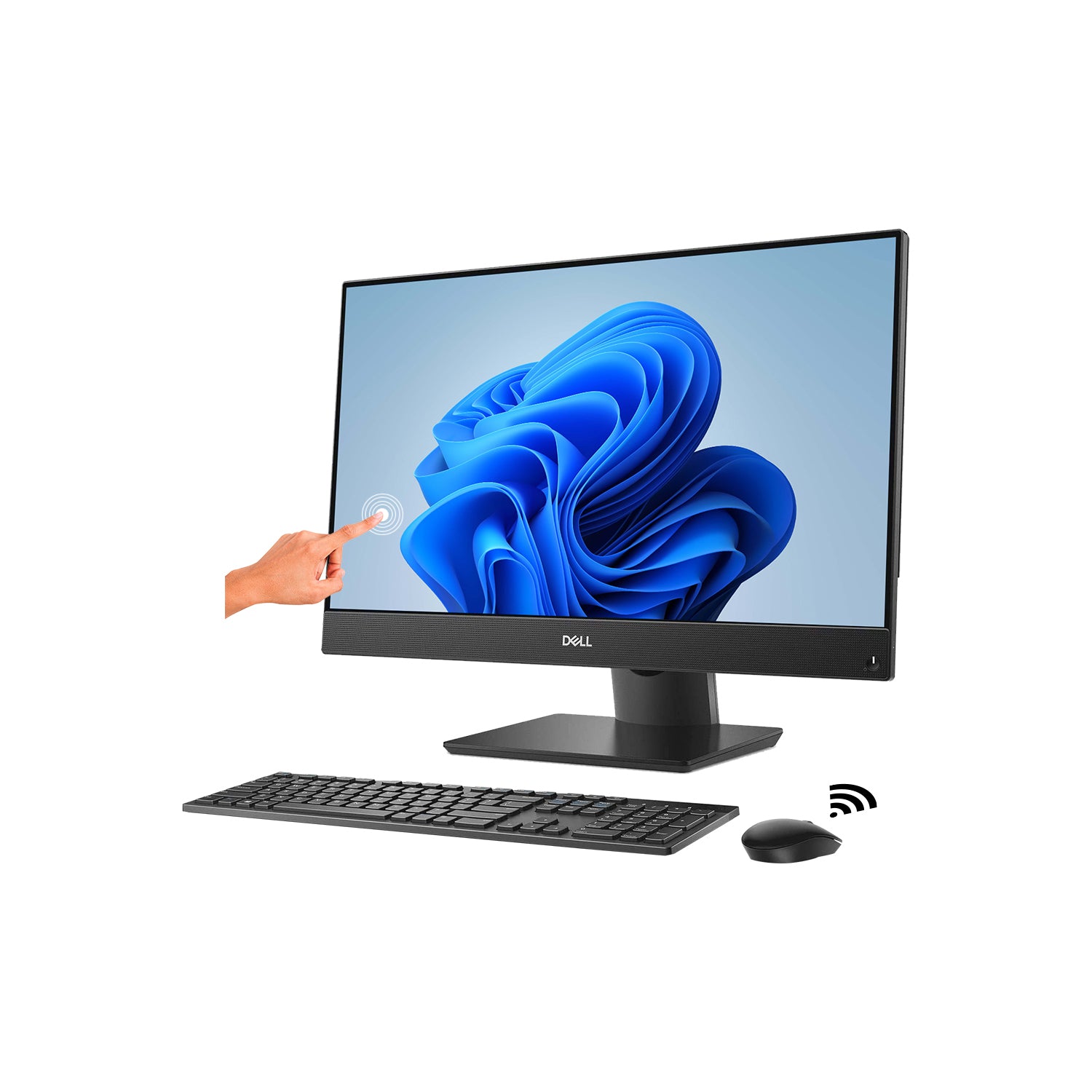 Dell OptiPlex 7470 24" FHD Touch Display All-in-One Computer - Intel Core i7 - 9th Gen Up to 4.70GHz Processor, 16GB - 32GB DDR4 RAM, 512GB - 2TB NVMe SSD, Windows 11 Pro, Wireless Keyboard and Mouse - Refurbished