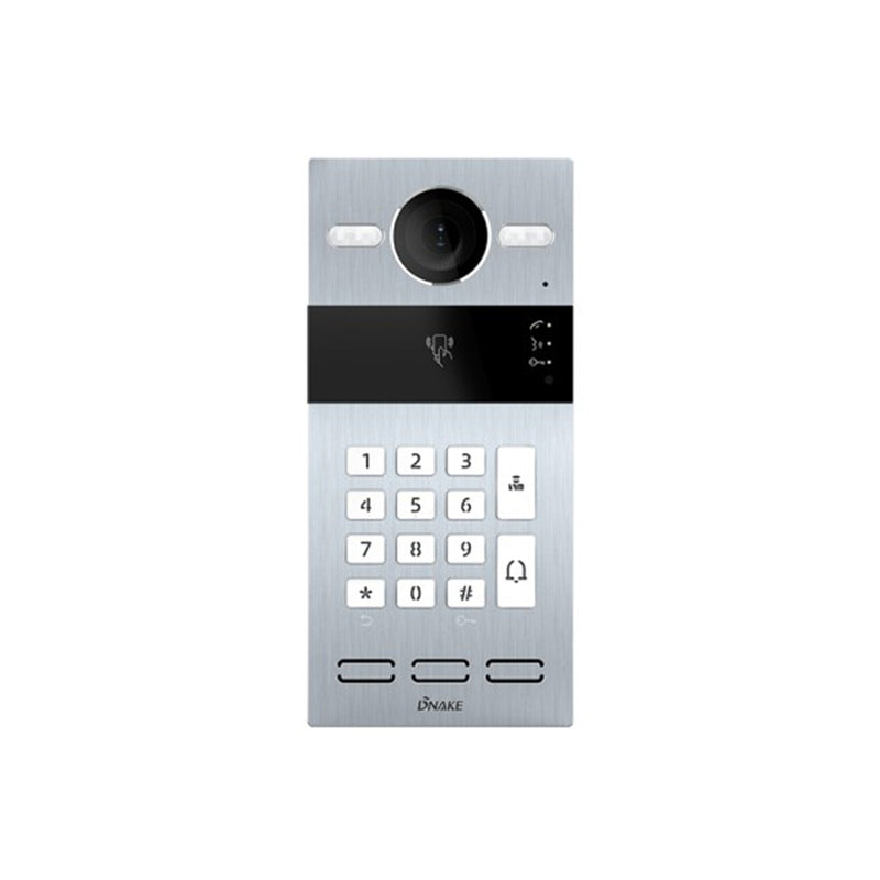 Dnake S213K SIP Video DoorPhone with Keypad - Linux 2MP, 110° Wide-angle HD Camera with automatic lighting, 64MB RAM, 128MB ROM, Support surface & Flush mounting