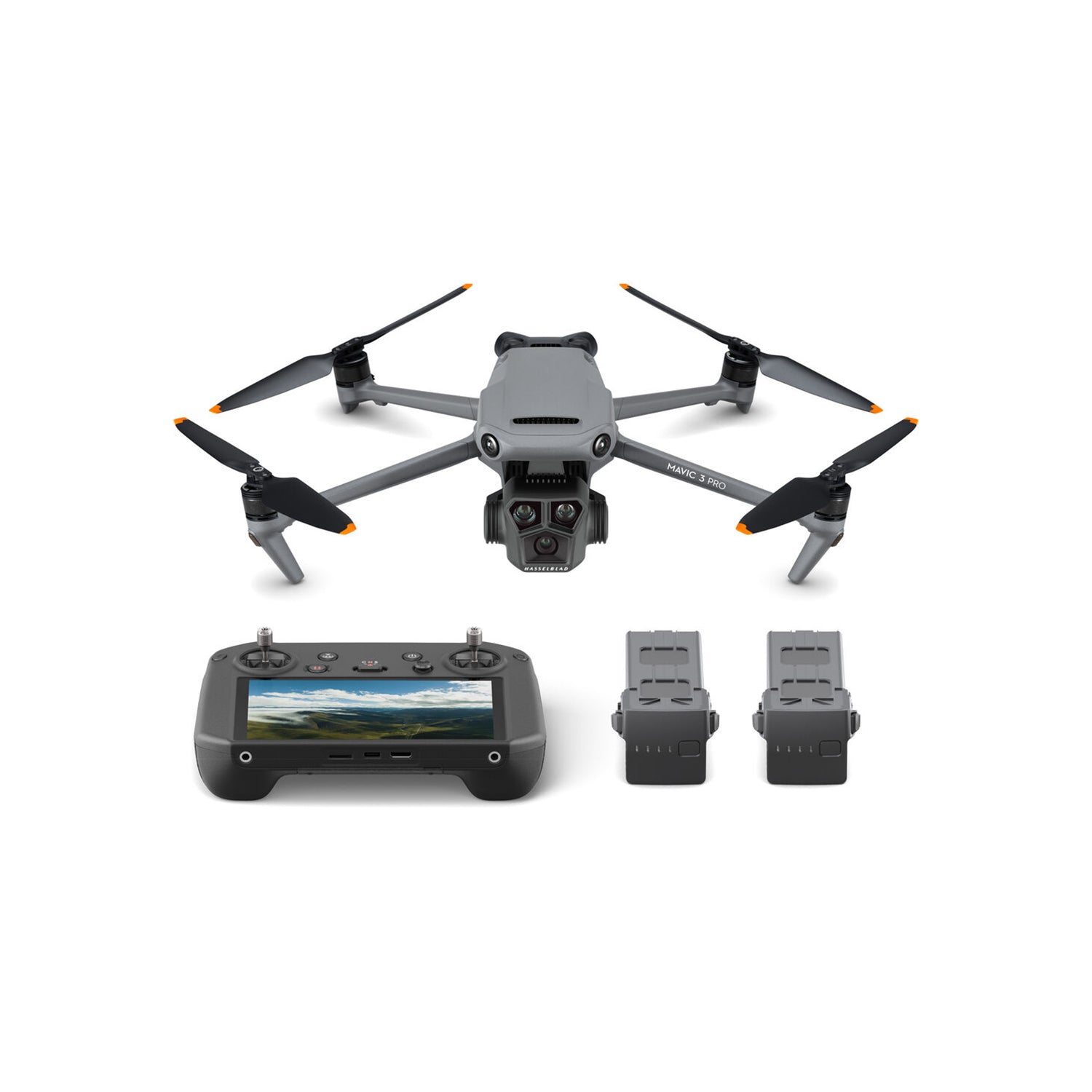 DJI Mavic 3 Pro Fly More Combo (DJI RC PRO) Drone - Dual Tele Cameras With Dynamic framing, DJI RC PRO Remote Controller, Under 958 g, 43-Min Max Flight Time, Distance up to 28 Km - (CP.MA.00000662.01)