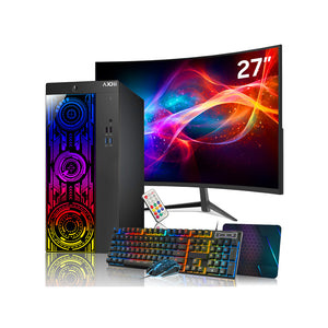 AXOII Electra Gaming PC, Intel Core i5/i7 Processor, Graphics Card - GTX 1050 / GTX 1650 / RTX 3050, 32GB DDR4 RAM, 1TB M.2 NVMe SSD, 24/27 Inch Gaming Monitor, Bluetooth - Windows 11 Pro
