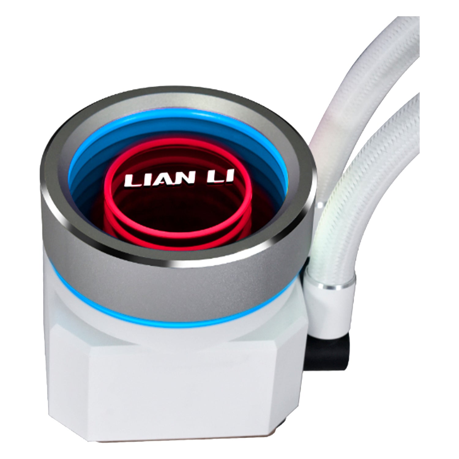 Lian-Li GA II Trinity Performance 360mm CPU Cooler Fans - Double Stack Fin Radiator With Daisy-Chainable LCP Fan - White (GA2P36W)