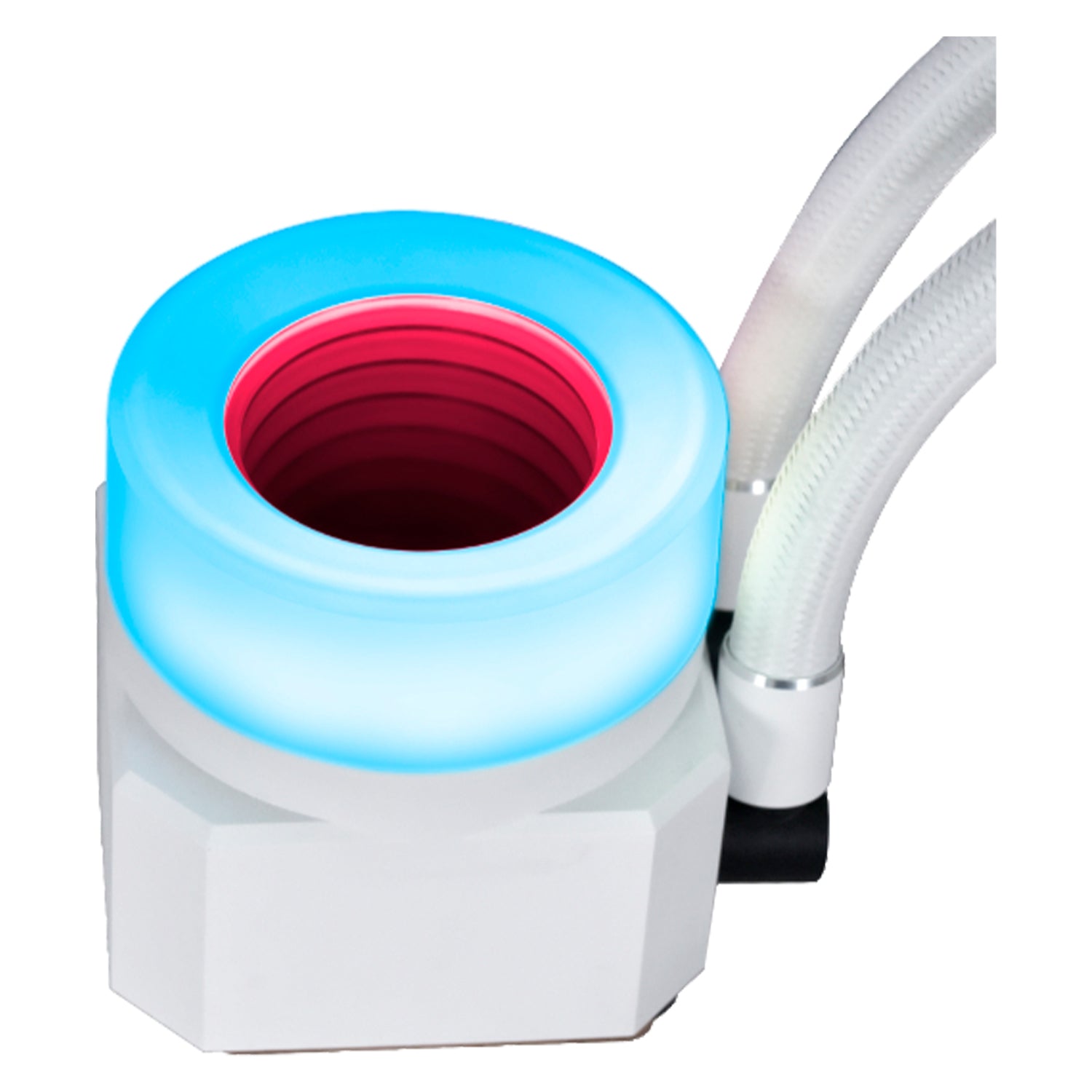 Lian-Li GA II Trinity Performance 360mm CPU Cooler Fans - Double Stack Fin Radiator With Daisy-Chainable LCP Fan - White (GA2P36W)
