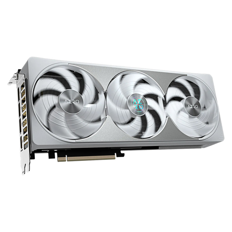 GIGABYTE GeForce RTX 5080 AERO OC SFF Graphics Card - 16GB GDDR7, WindForce Cooling System With HAWK Fan, 256-Bit Memory, 3x Display Port / HDMI - (GV-N5080AERO OC-16GD)