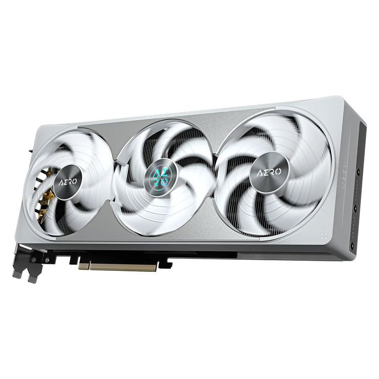 GIGABYTE GeForce RTX 5080 AERO OC SFF Graphics Card - 16GB GDDR7, WindForce Cooling System With HAWK Fan, 256-Bit Memory, 3x Display Port / HDMI - (GV-N5080AERO OC-16GD)