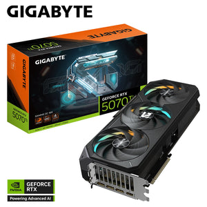 GIGABYTE GeForce RTX 5070 Ti GAMING OC Graphics Card - 16GB GDDR7, 256-Bit Memory, WindForce Cooling System With HAWK Fan, 3 x DisplayPort / HDMI - (GV-N507TGAMING OC-16GD)