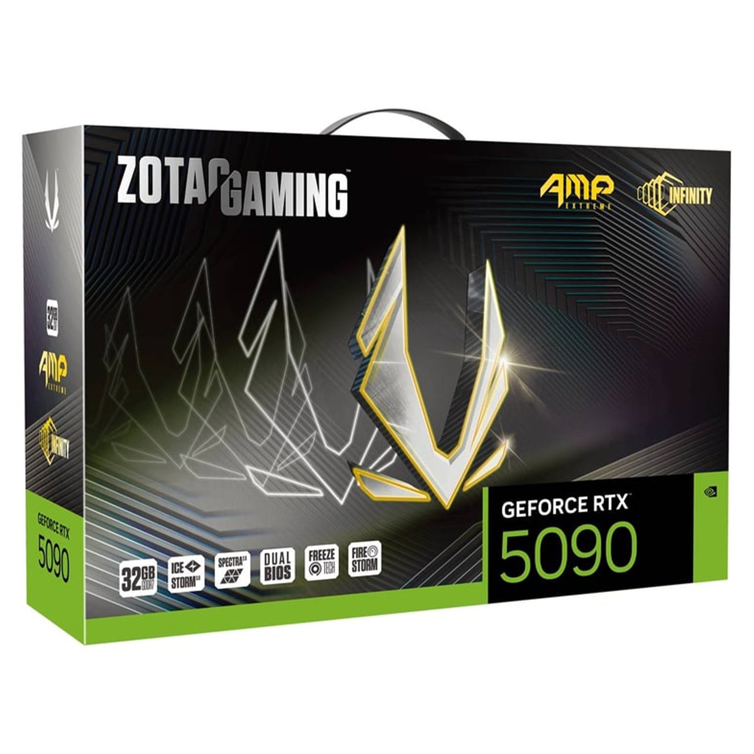 ZOTAC GAMING GeForce RTX 5090 AMP Extreme INFINITY Graphics Card - 32GB GDDR7, 512-Bit Memory, IceStorm 3.0 Cooling With BladeLink Fans, 3 x DisplayPort / HDMI - (ZT-B50900B-10P)