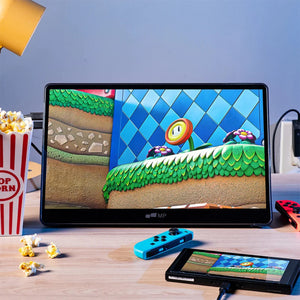 Mobile Pixels Glance Plus 15.6 Inch FHD OLED Monitor - 60Hz Refresh Rate, Foldable Smart Case With Built-in dual speakers, Mini HDMI, 2xUSB-C - (101-1012P01)