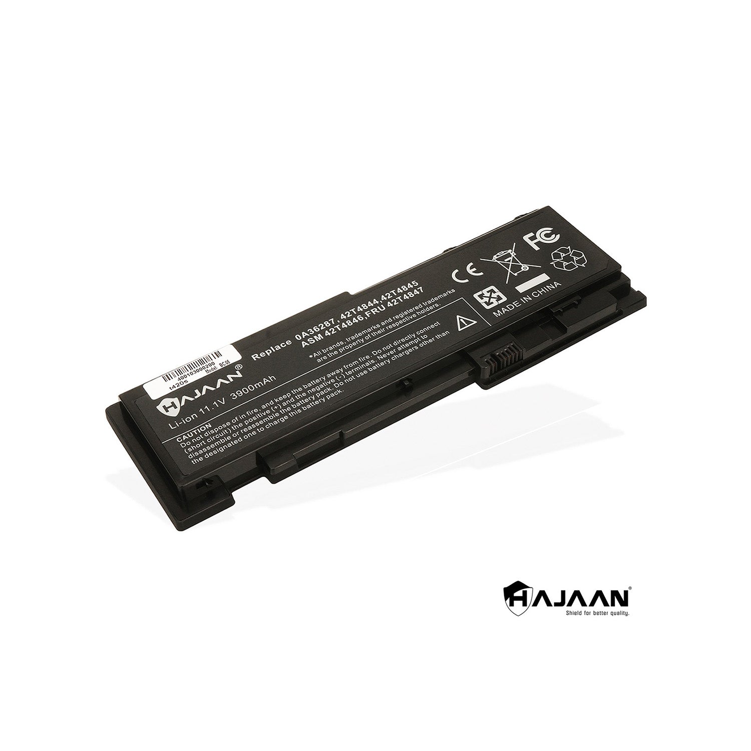 HAJAAN Brand New Replacement Laptop battery for LENOVO ThinkPad T420s T420si T430s T430si 42T4844, 42T4845 (Li-ion, 3900mAh , 6-Cells,11.1V), 1 Year Warranty