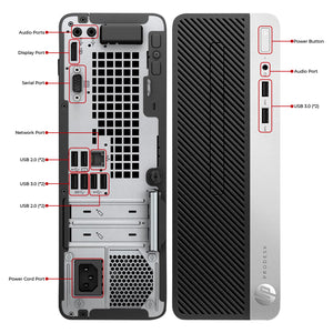 HP ProDesk 400 G6 SFF Business Desktop PC, Intel Core i7- 9th Gen Up to 4.70GHz Processor, 16GB - 32GB DDR4 RAM, 512GB - 2TB SSD, Windows 11 PRO, Wireless Keyboard and Mouse - Refurbished