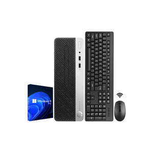HP ProDesk 400 G6 SFF Business Desktop PC, Intel Core i7- 9th Gen Up to 4.70GHz Processor, 16GB - 32GB DDR4 RAM, 512GB - 2TB SSD, Windows 11 PRO, Wireless Keyboard and Mouse - Refurbished