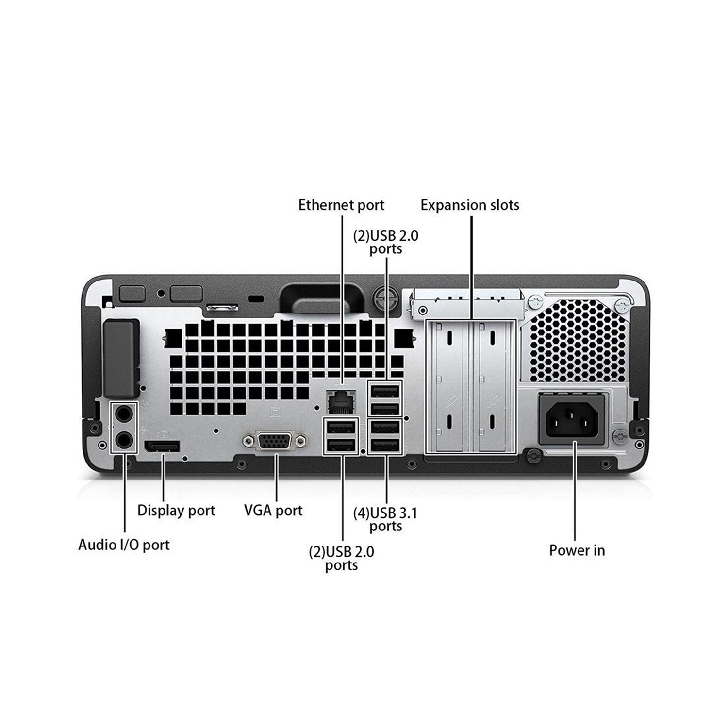 HP ProDesk 400 G4 SFF High Performance Desktop PC | Intel Core i3 6th GEN @3.70 GHz| 8GB - 32GB DDR4 RAM| 256GB - 1TB SSD| Windows 10 Pro| Keyboard and Mouse - Refurbished
