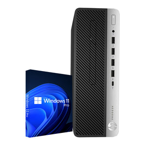 HP ProDesk 600 G3 SFF Desktop PC - Intel Pentium - G4560 CPU Processor, 16GB DDR4 RAM, 256GB - 512GB NVMe SSD, Windows 11 Pro, Keyboard and Mouse - Refurbished