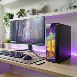AXOII Northstar RGB Desktop Computer - Intel Core i5 / i7, 16GB RAM, 256GB / 512GB NVMe SSD, Windows 11 Pro, WiFi & Bluetooth - Refurbished Business & Home PC