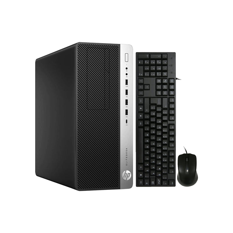 HP EliteDesk 800 G4 Tower PC, Intel i7 Hexa-Core 8th Gen Up to 4.60 GHz CPU, 16GB - 32GB DDR4 RAM, 512GB - 2TB SSD, Windows 11 Pro, Wired Keyboard Mouse, WIFI - Refurbished