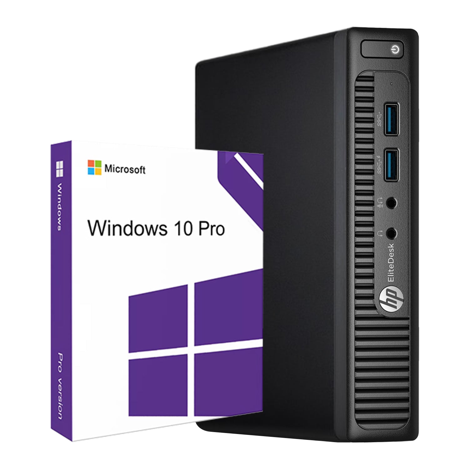 HP EliteDesk 705 G2 Mini Desktop PC, AMD PRO A6-8500B Processor Up to 3.0GHz CPU, 8GB - 16GB RAM DDR3, 256GB - 512GB SSD, Windows 10 Pro, Keyboard & Mouse - Refurbished
