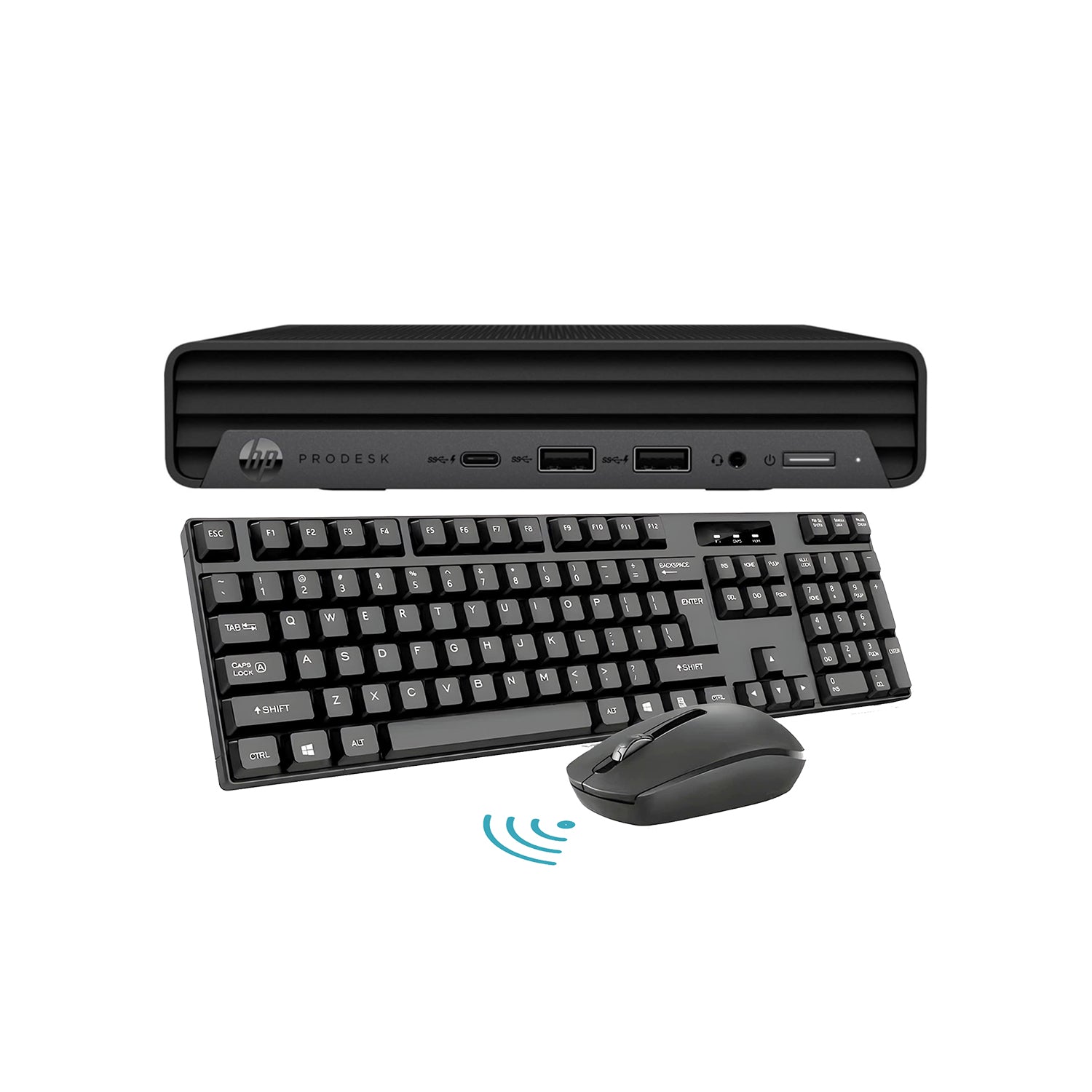 HP EliteDesk 800 G6 Tiny High Performance Desktop PC - Intel Core i5 - (10500T) 10th Gen Up to 3.80GHz Processor, 16GB DDR4 RAM, 256GB - 1TB NVMe SSD, Windows 11 Pro, Wireless Keyboard and Mouse - Refurbished