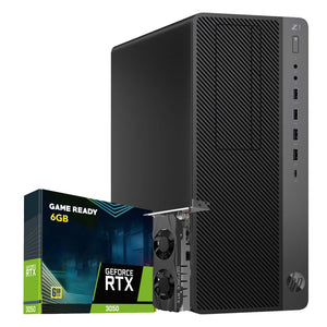 HP Z1 G5 Entry Tower Workstation PC, Intel Core i5 - 8th Gen Up to 4.10GHz Processor With GeForce RTX 3050 Graphics Card, 16GB - 32GB DDR4 RAM, 512GB - 2TB SSD, Windows 11 Pro, Gaming Keyboard and Mouse - Refurbished