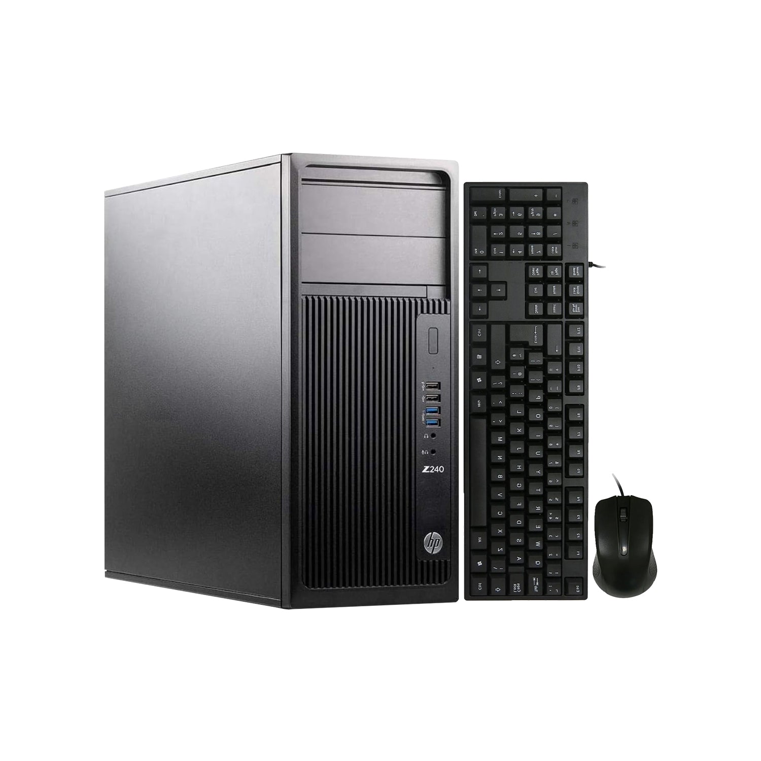 HP Z240 Workstation Tower PC, Intel Core i5/ i7 - 6th Gen Processor, 16GB - 32GB DDR4 RAM, 256GB - 1TB SSD, Windows 10 Pro, Keyboard Mouse - Refurbished
