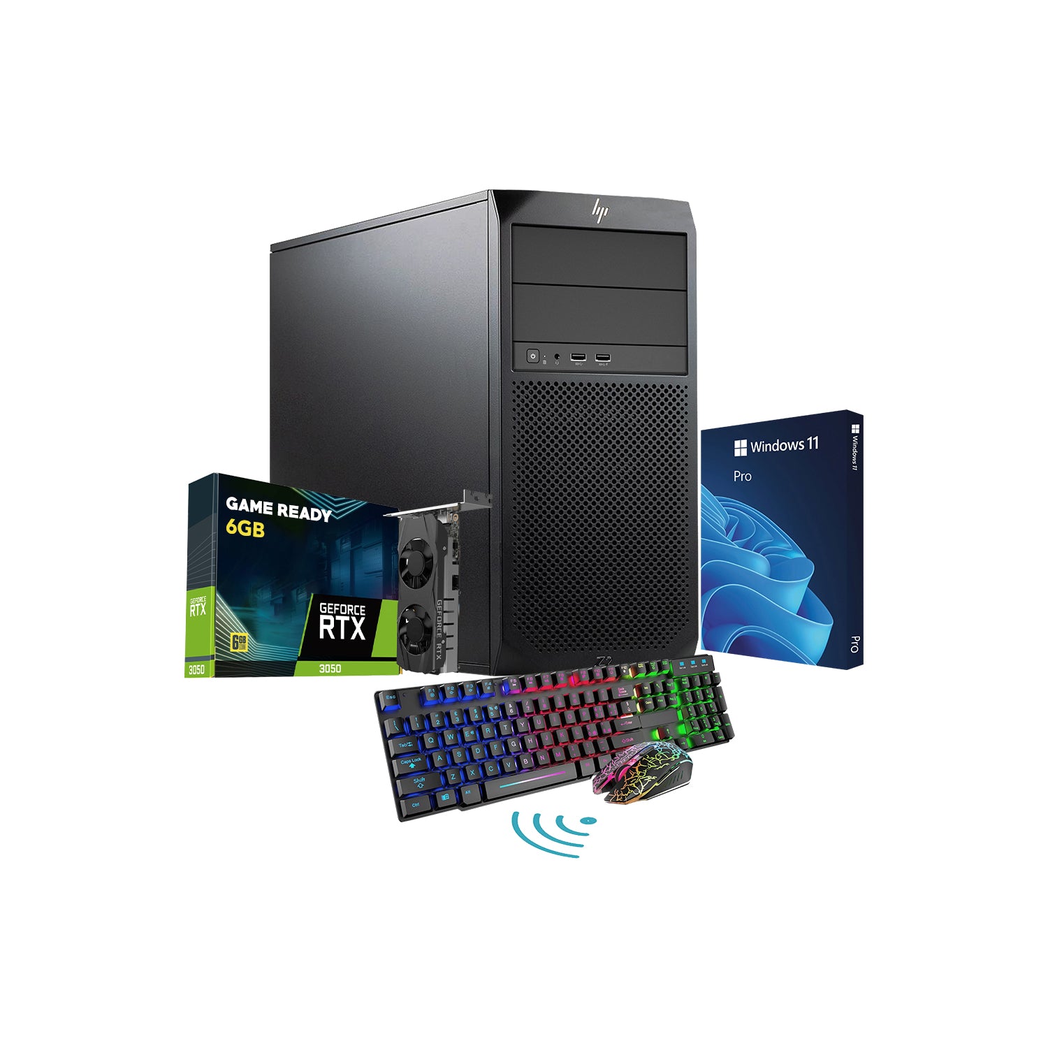 HP Z2 G4 Tower High Performance Workstation PC With GeForce RTX 3050 6GB Graphics Card, Intel Core i5 - 8th Gen Up to 4.10 GHz Processor, 16GB - 32GB DDR4 RAM, 512GB - 2TB SSD, OS - Windows 11 Pro - Refurbished