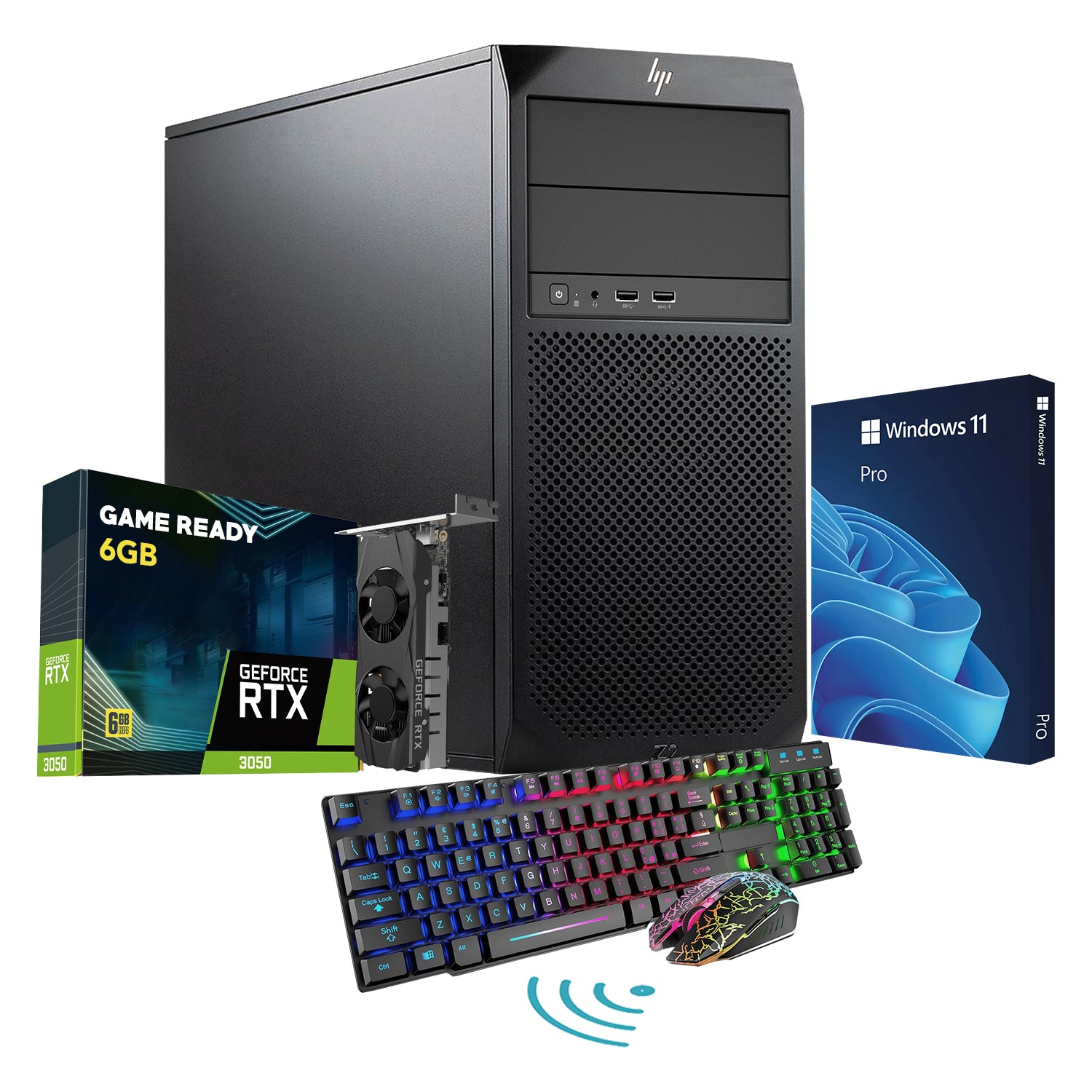 HP Z2 G4 Tower High Performance Workstation PC With GeForce RTX 3050 6GB Graphics Card, Intel Core i5 - 8th Gen Up to 4.10 GHz Processor, 16GB - 32GB DDR4 RAM, 512GB - 2TB SSD, OS - Windows 11 Pro - Refurbished