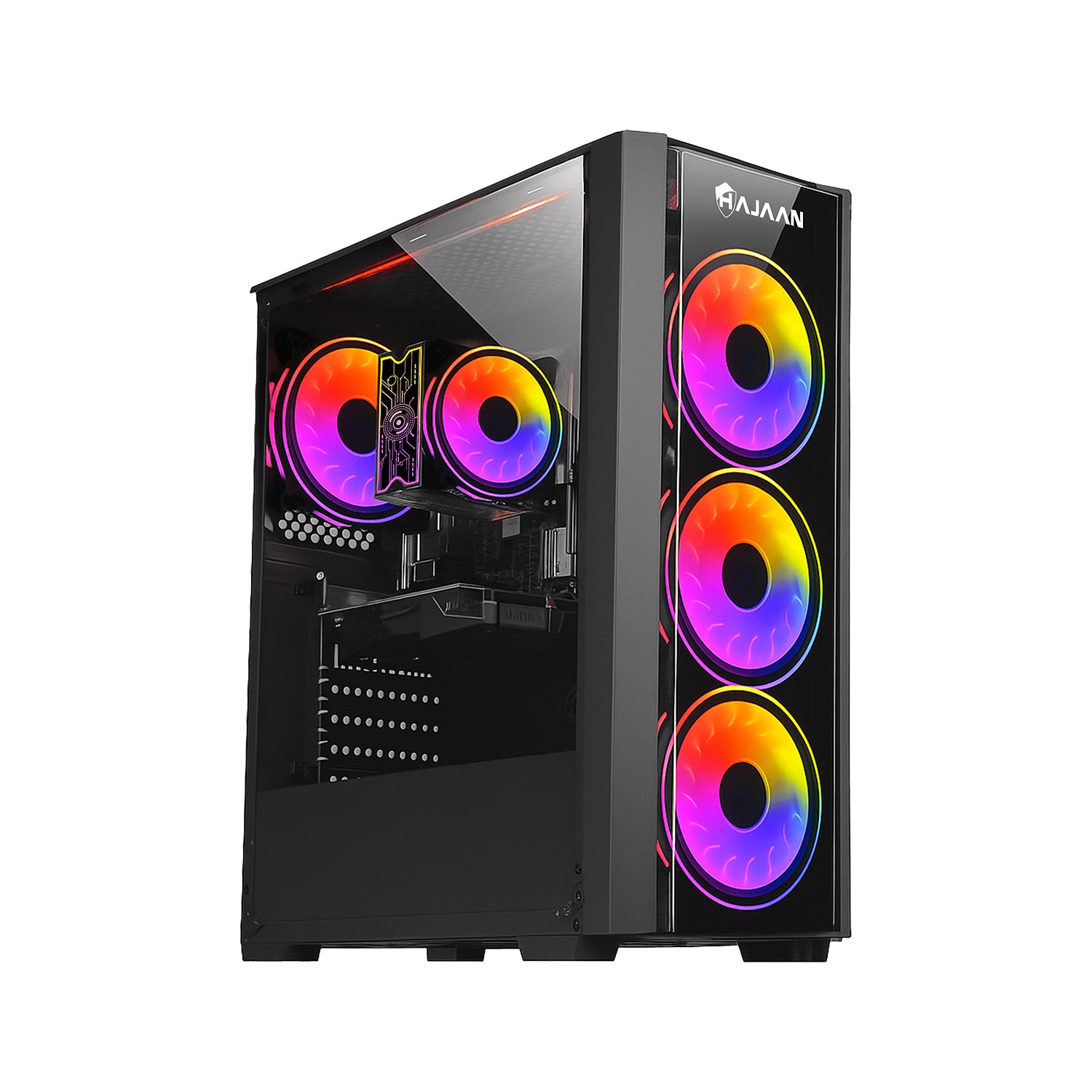 HAJAAN BREEZE Gaming PC - Intel Core i5 - 10th /12th Gen Processor, GeForce RTX 3050/3060/5060 Graphics Card, 32GB DDR4 RAM, 1TB SSD, Windows 11 Pro
