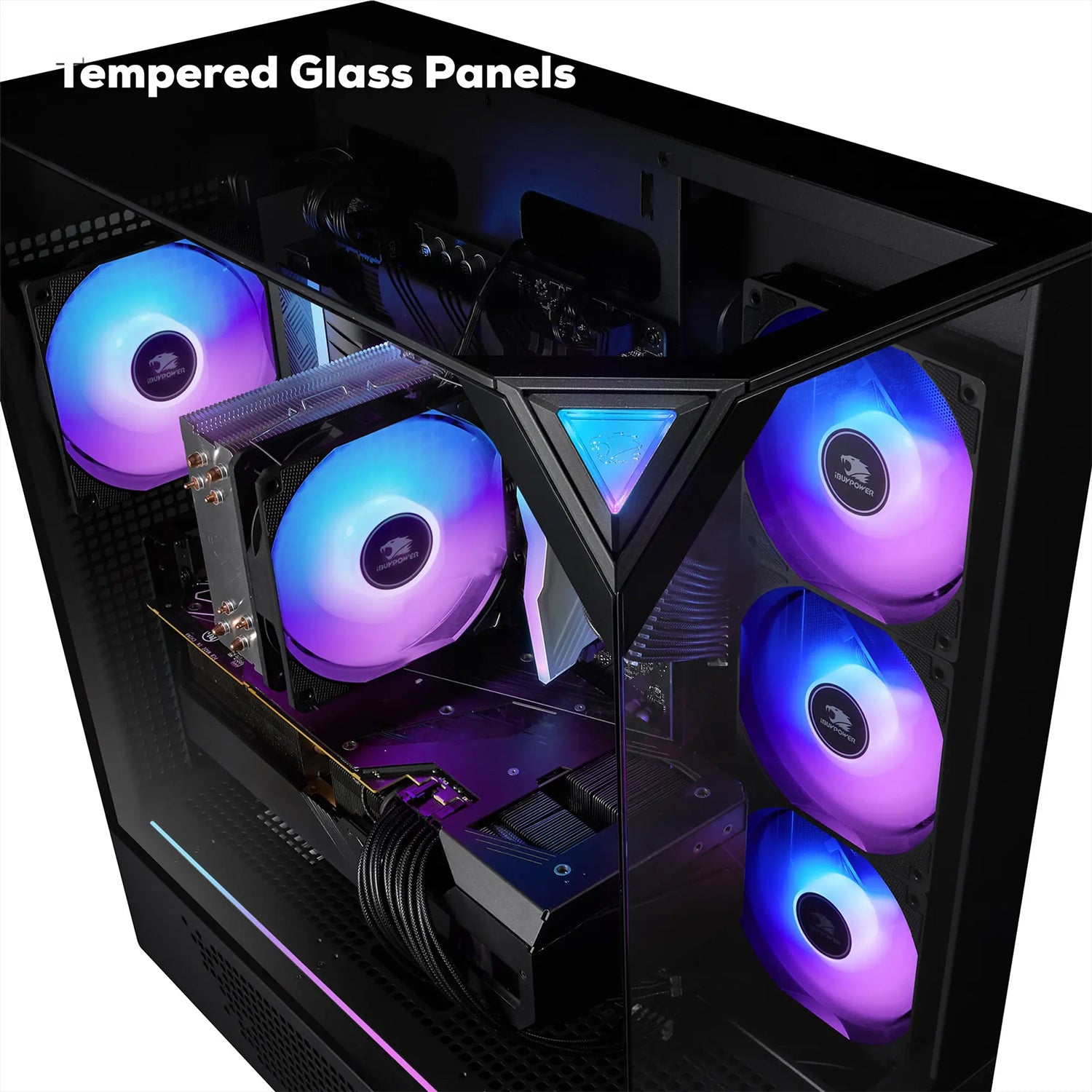 iBUYPOWER Gaming Liquid Cooler PC - AMD Ryzen 7 9800X3D  Up to 5.2 GHz Processor, 32GB DDR5 RAM, 2TB M.2 NVMe SSD, NVIDIA GeForce RTX 5070, Windows 11 Home - (EBA7N5701)