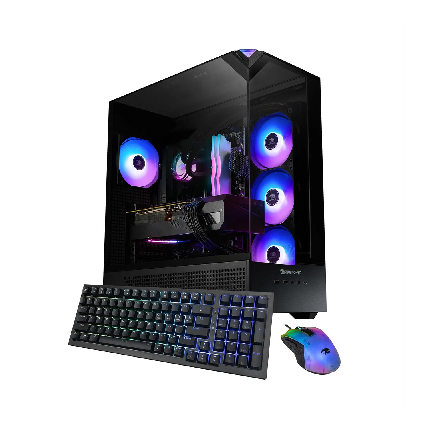 iBUYPOWER Gaming Liquid Cooler PC - AMD Ryzen 7 9800X3D  Up to 5.2 GHz Processor, 32GB DDR5 RAM, 2TB M.2 NVMe SSD, NVIDIA GeForce RTX 5070, Windows 11 Home - (EBA7N5701)