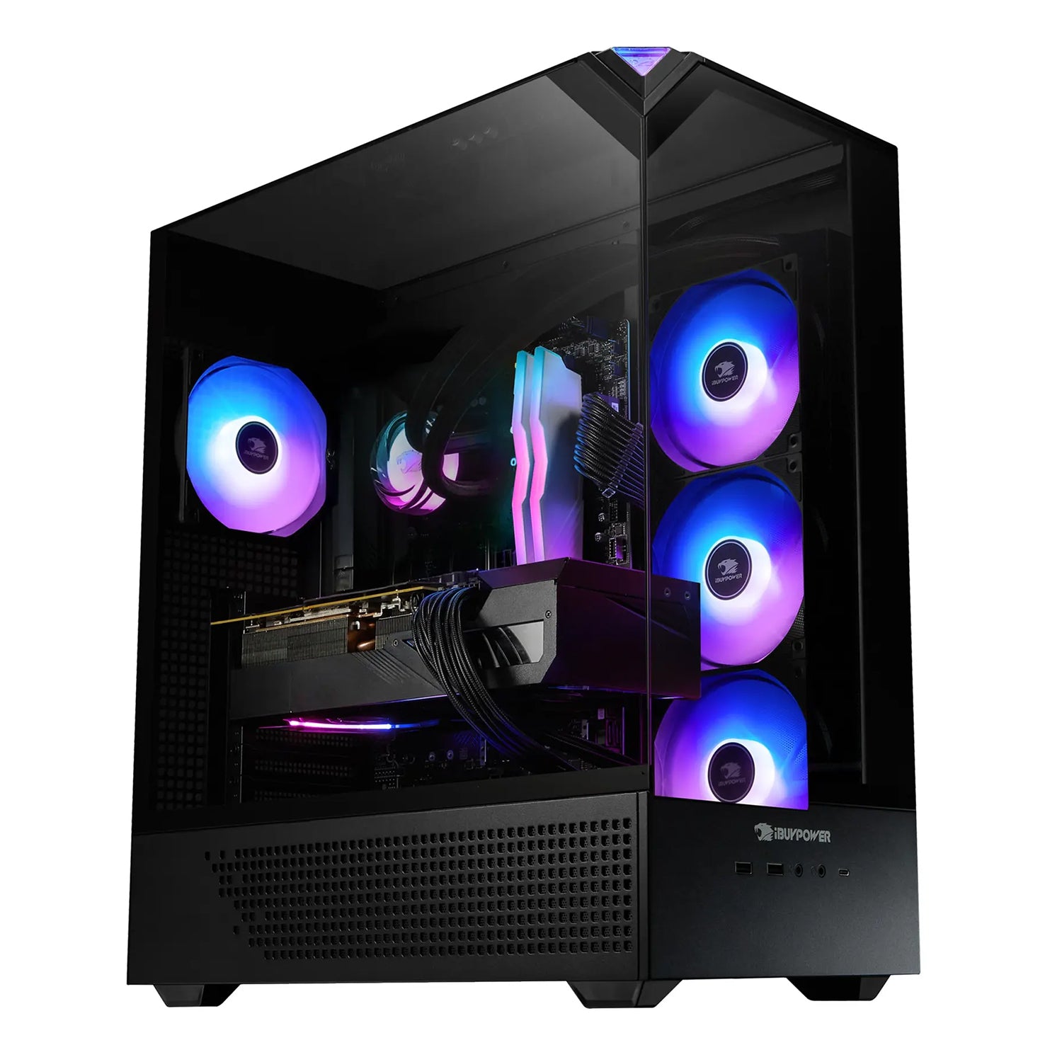 iBUYPOWER Gaming Liquid Cooler PC - AMD Ryzen 7 9800X3D  Up to 5.2 GHz Processor, 32GB DDR5 RAM, 2TB M.2 NVMe SSD, NVIDIA GeForce RTX 5070, Windows 11 Home - (EBA7N5701)