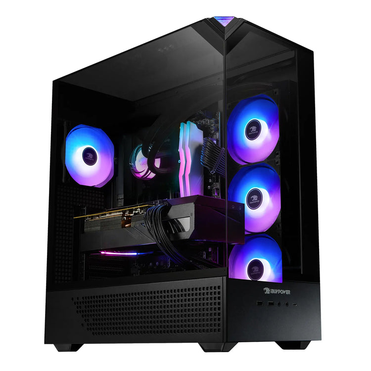 iBUYPOWER Gaming Liquid Cooler PC - AMD Ryzen 7 9800X3D  Up to 5.2 GHz Processor, 32GB DDR5 RAM, 2TB M.2 NVMe SSD, NVIDIA GeForce RTX 5070, Windows 11 Home - (EBA7N5701)