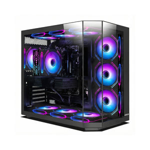 AQVIN Ignite Gaming PC, AMD Ryzen 7 Processor, 32GB DDR5 RAM, 1TB NVMe SSD, GeForce RTX 5050 / 5060 / 5070 Graphics Card, Gaming Keyboard and Mouse, Windows 11 Pro - New