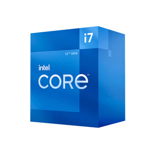 Intel Core i7-12700 Processor - Core i7 12th Gen Alder Lake 12-Cores Up to 4.90 GHz, LGA 1700 Socket, 25 MB Intel Smart Cache, 65W Desktop Processor - BX8071512700