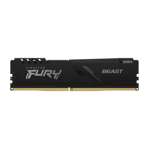 Kingston Fury Beast 16GB (8GB 1Gx 64 Bit x 2Pcs) - DDR4 Technology Desktop Memory, 3200 MHz Memory Speed, CL16 SDRAM (Synchronous DRAM) / Black - KF432C16BBK2/16