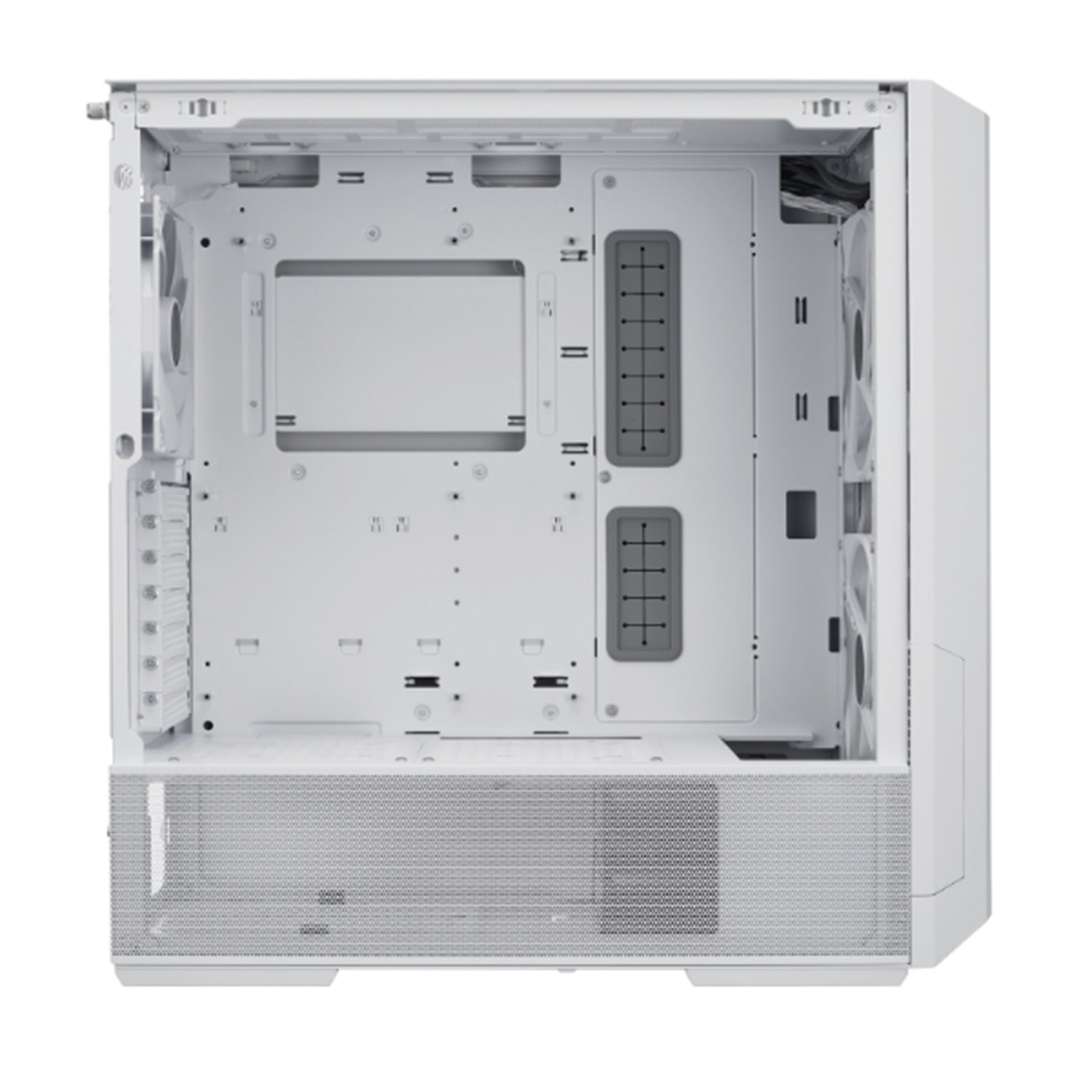 Lian-Li Case LANCOOL 216RW ATX Middle Tower - Pressure Leak-free With Water Cooling, White - (LANCOOL 216RW)