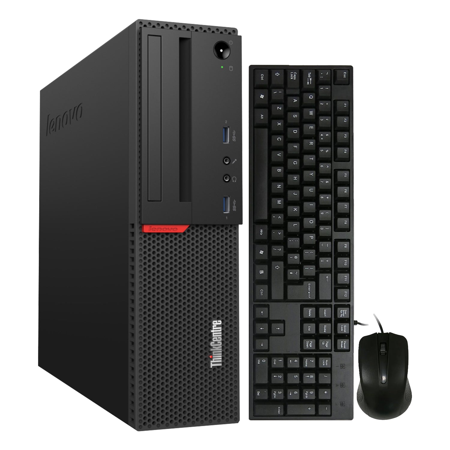 Lenovo ThinkCentre M900 SFF Desktop Computer PC, Intel Core i5/i7 - 6th Gen Processor, 16GB - 32GB DDR4 RAM, 256GB - 1TB SSD, Wired Keyboard & Mouse, Windows 10 Pro