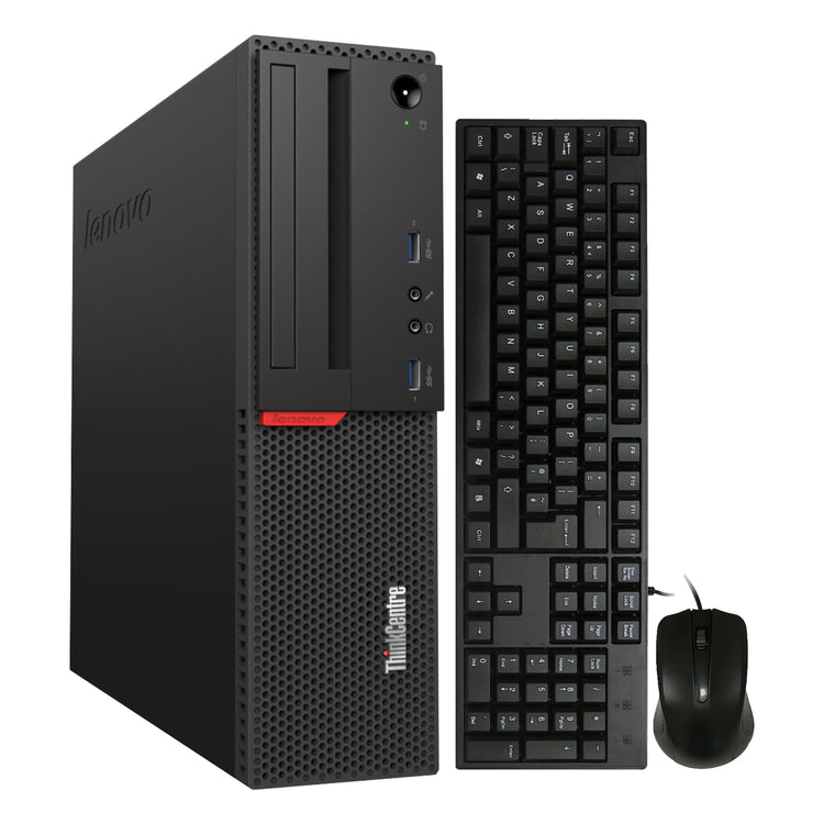 Lenovo ThinkCentre M900 SFF Desktop Computer PC, Intel Core i5/i7 - 6th Gen Processor, 16GB - 32GB DDR4 RAM, 256GB - 1TB SSD, Wired Keyboard & Mouse, Windows 10 Pro