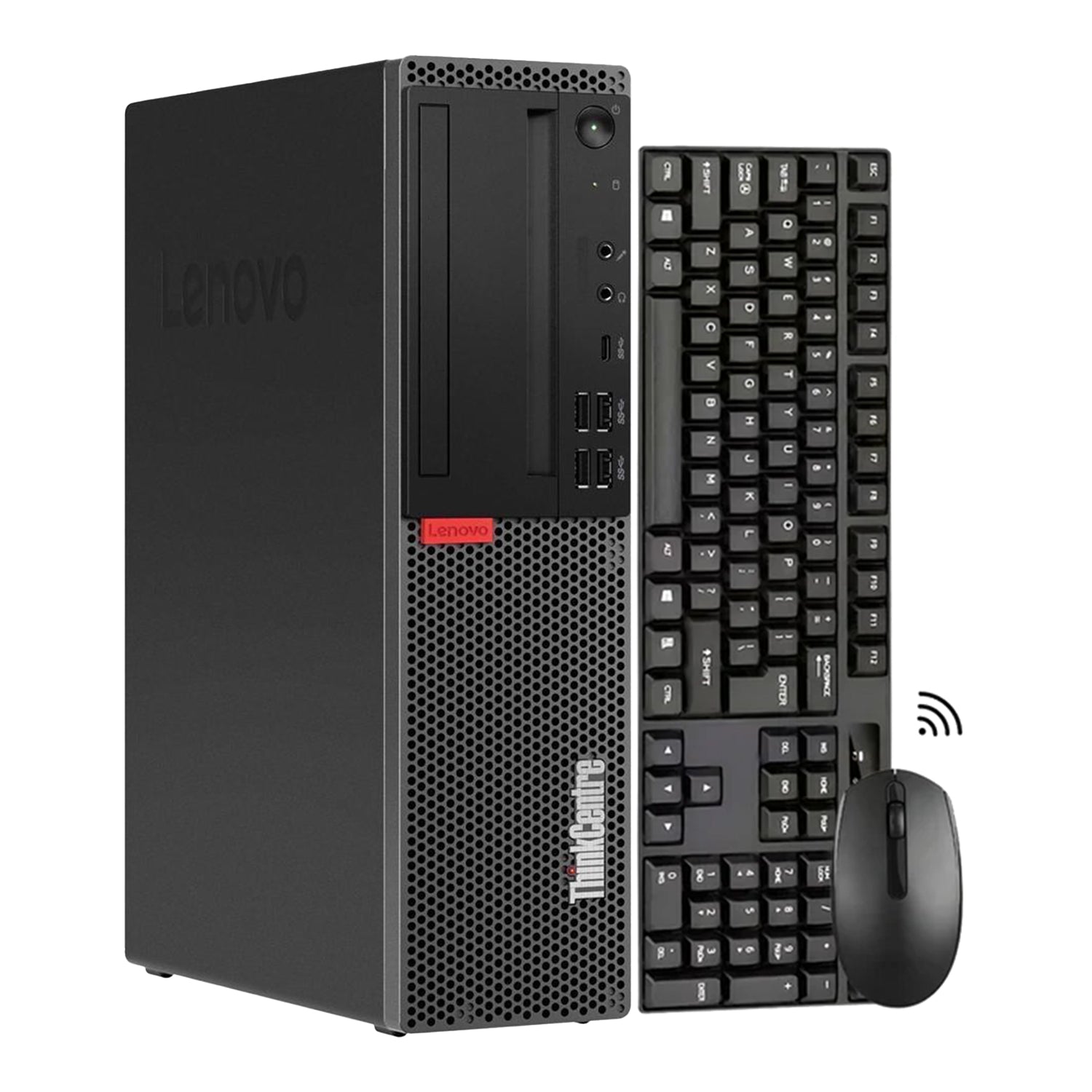Lenovo ThinkCentre M720s SFF Professional Desktop PC, Intel Core i5 - 9th Gen Processor upto 4.40 GHz, 16GB - 32GB DDR4 RAM, 512GB - 2TB SSD, Windows 11 Pro, Wireless Keyboard And Mouse - Refurbished