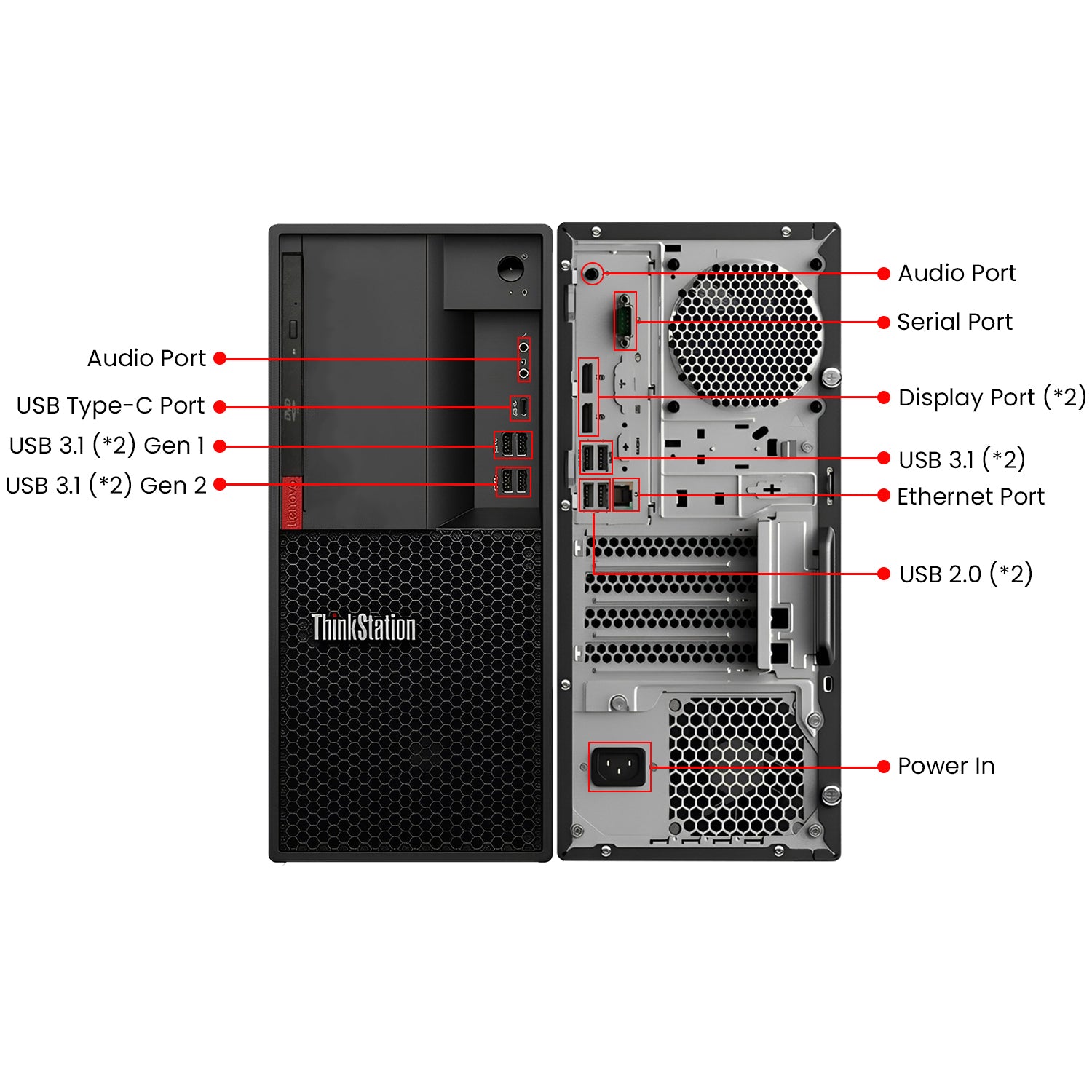 Lenovo ThinkStation P330 Tower Desktop Windows 11 Pro Computer PC, Intel Hexa-Core i7 - 8th Gen up to 4.60 GHz Processor, 16GB - 32GB DDR4 RAM, 512GB - 2TB SSD, Wireless Keyboard/ Mouse - Refurbished