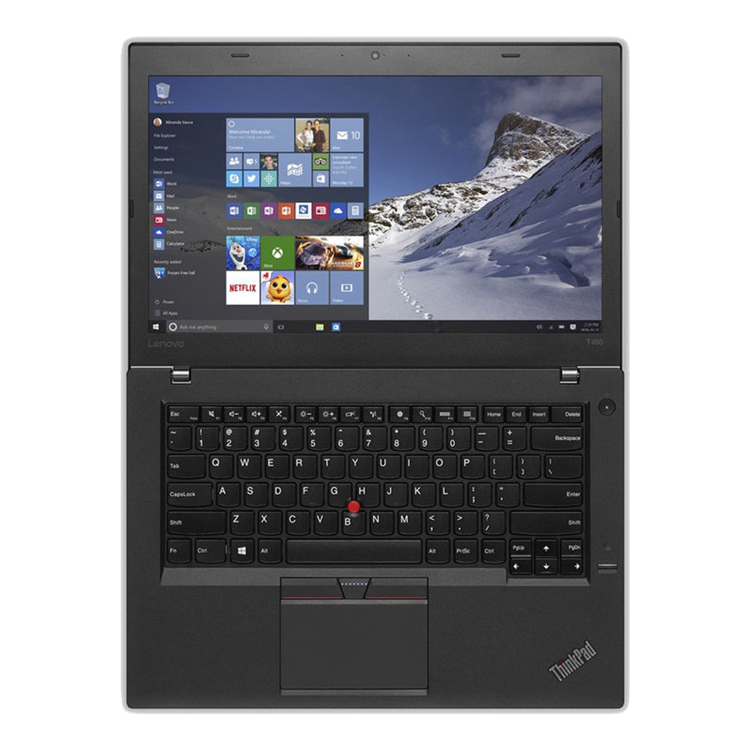 Lenovo Laptop ThinkPad T460 Home/ Office use - 14 inch Screen (Intel Core i5 - 6300U CPU/ 8GB - 16GB DDR4 RAM/ 256GB - 1TB SSD/ Windows 10 Pro/ Webcam) - Refurbished