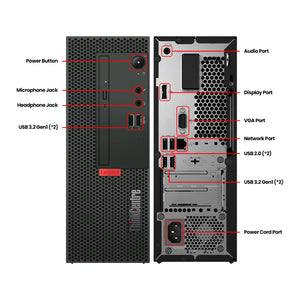 Lenovo ThinkCentre M70c SFF PC High-Performance Desktop Computer, Intel Core i5 - 10th Gen Up to 4.50GHz Processor CPU, 16GB -32GB DDR4 RAM, 512GB - 2TB SSD, Windows 11 Pro, Keyboard and Mouse - Refurbished