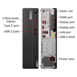 Lenovo ThinkCentre M70s SFF PC High-Performance Desktop Computer, Intel Core i5 - 10th Gen Up to 3.70Ghz Processor CPU, 16GB -32GB DDR4 RAM, 512GB - 2TB SSD, Windows 11 Pro, Keyboard and Mouse - Refurbished