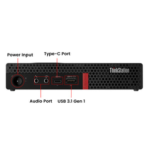 Lenovo ThinkStation P330 Tiny Desktop Windows 11 Pro Computer PC | Intel -Core i7 - 8th Gen up to 4.00 GHz Processor | 16GB - 32GB DDR4 RAM | 512GB - 2TB SSD | Wireless Keyboard and Mouse - Refurbished