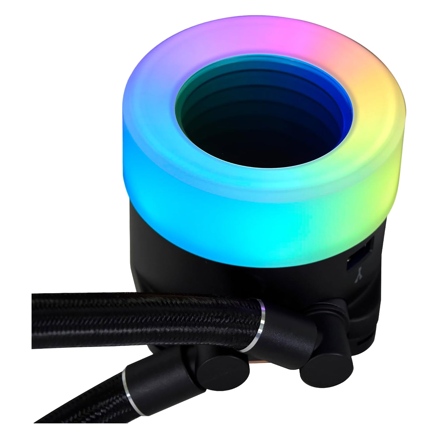 Lian-Li GA II Trinity SL-INF Performance 360mm CPU Cooler Fans - Single Stack Fin Radiator, Fluid Dynamic Bearing With Daisy-Chainable ARGB Fan - Black / White