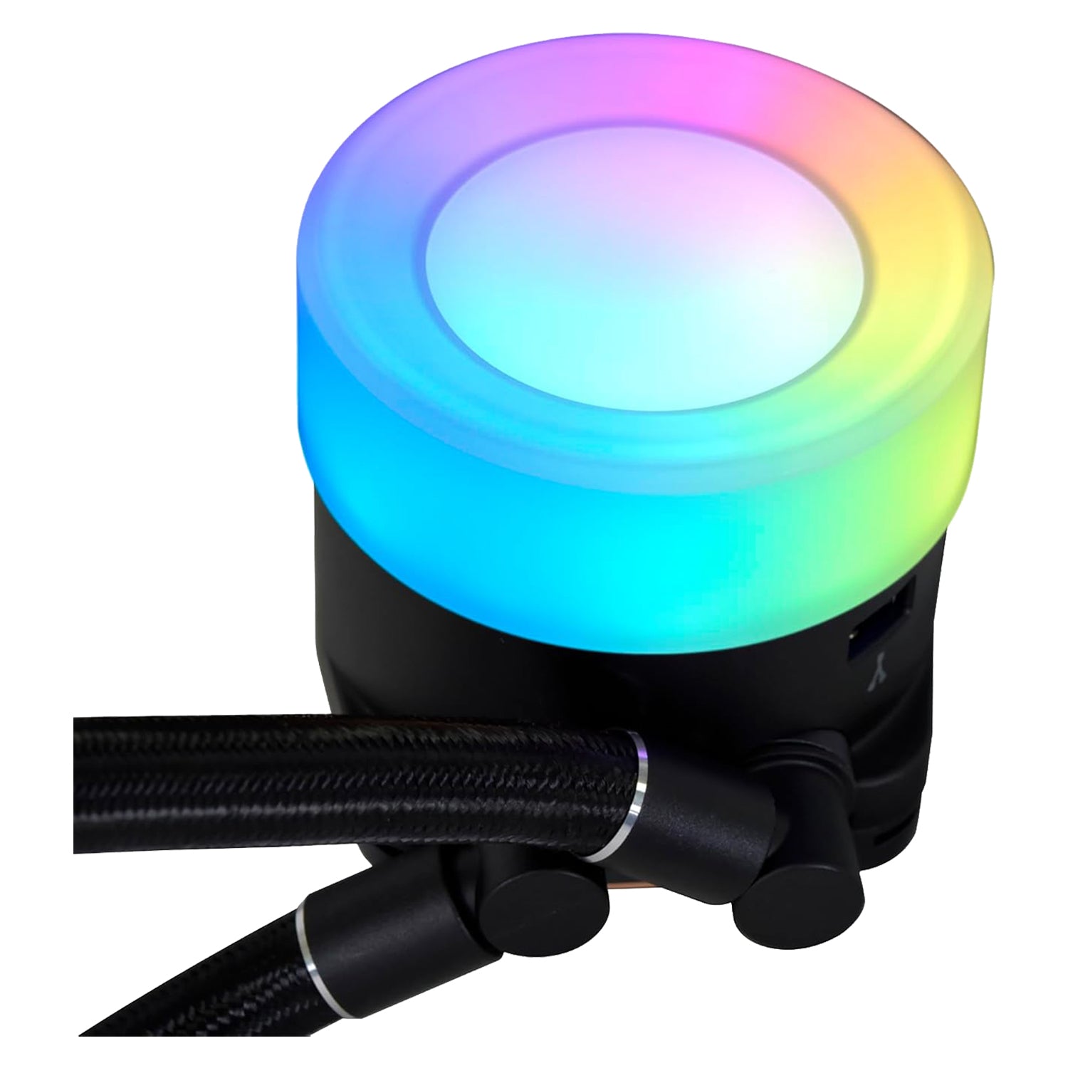 Lian-Li GA II Trinity SL-INF Performance 360mm CPU Cooler Fans - Single Stack Fin Radiator, Fluid Dynamic Bearing With Daisy-Chainable ARGB Fan - Black / White