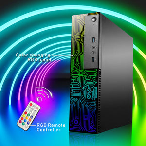 Lenovo ThinkCentre RGB SFF Desktop Computer, Intel Core i5-6500, 16GB -32GBRAM | 512GB - 2TB SSD, Wi-Fi, Bluetooth - Windows 10 Pro - Refurbished