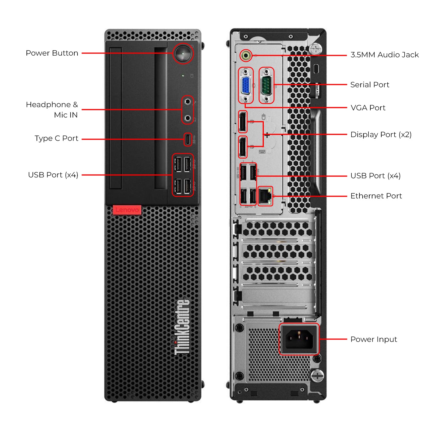 Lenovo ThinkCentre M720s SFF Professional Desktop PC, Intel Core i5 - 9th Gen Processor upto 4.40 GHz, 16GB - 32GB DDR4 RAM, 512GB - 2TB SSD, Windows 11 Pro, Wireless Keyboard And Mouse - Refurbished